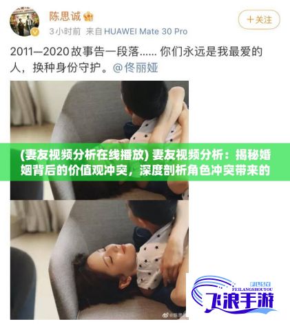 (妻友视频分析在线播放) 妻友视频分析：揭秘婚姻背后的价值观冲突，深度剖析角色冲突带来的生活哲学